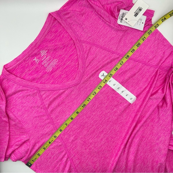 Xersion Women's Pink Active V Neck Short Sleeve T-Shirt Sizes S M L XL XXL - Picture 14 of 16